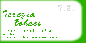 terezia bohacs business card
